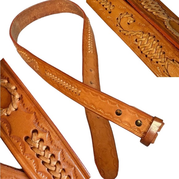 Accessories Western Embossed Leather Belt No Buckle Extremely Amazing